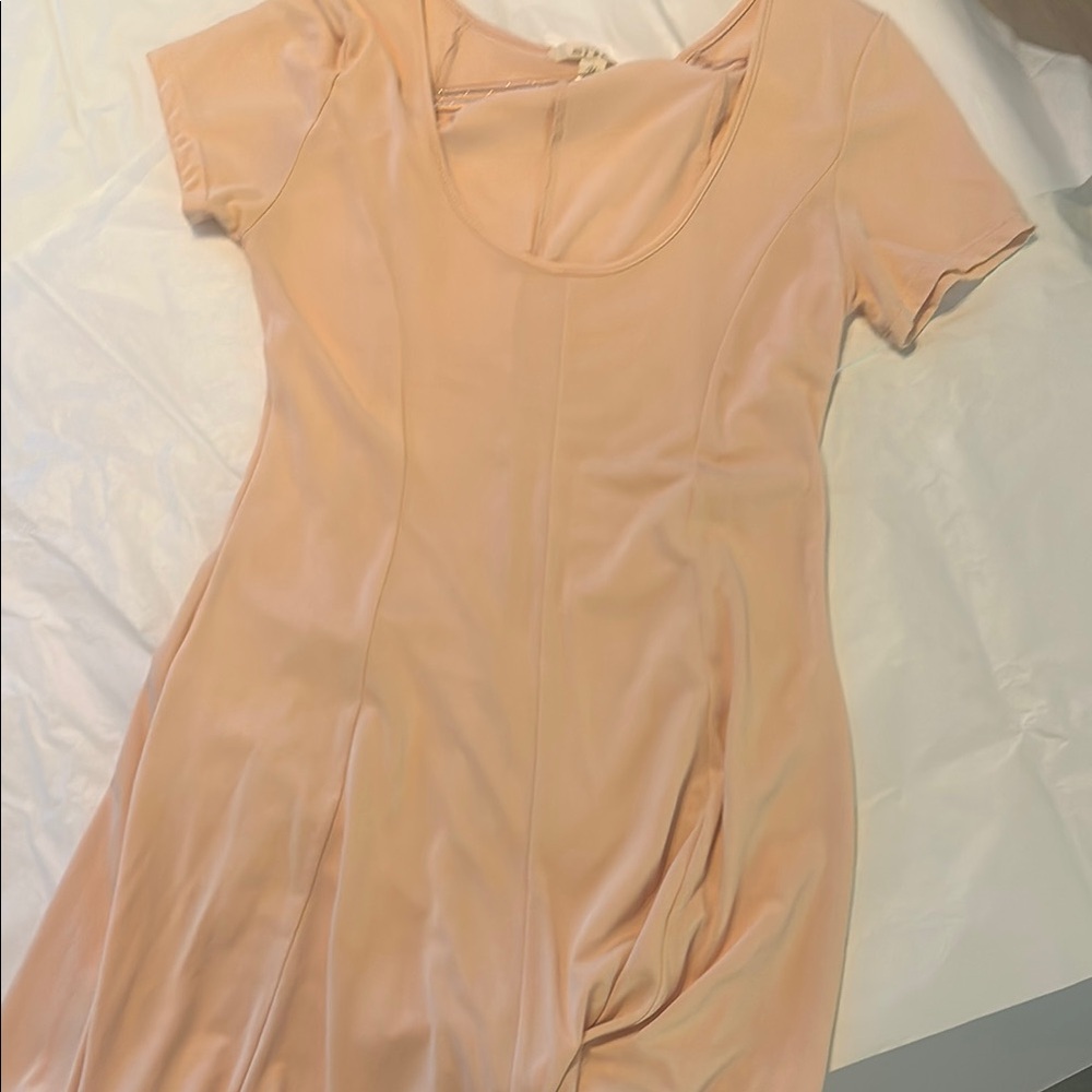 Hot Miami Styles Peach Midi Dress